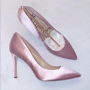 Sam Edelman Satin Pointed Toe Pump